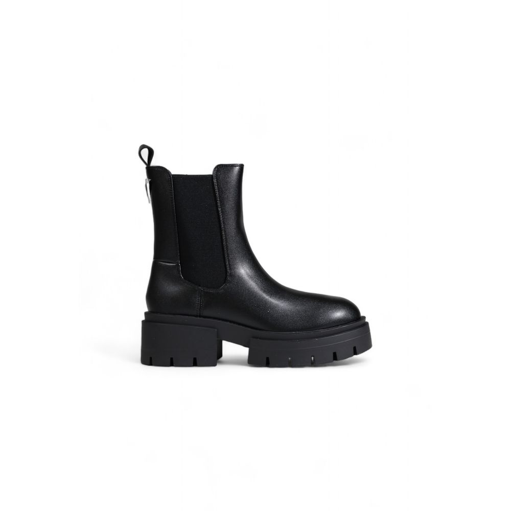 Guess Schwarze Polyethylen-Ankle-Boots